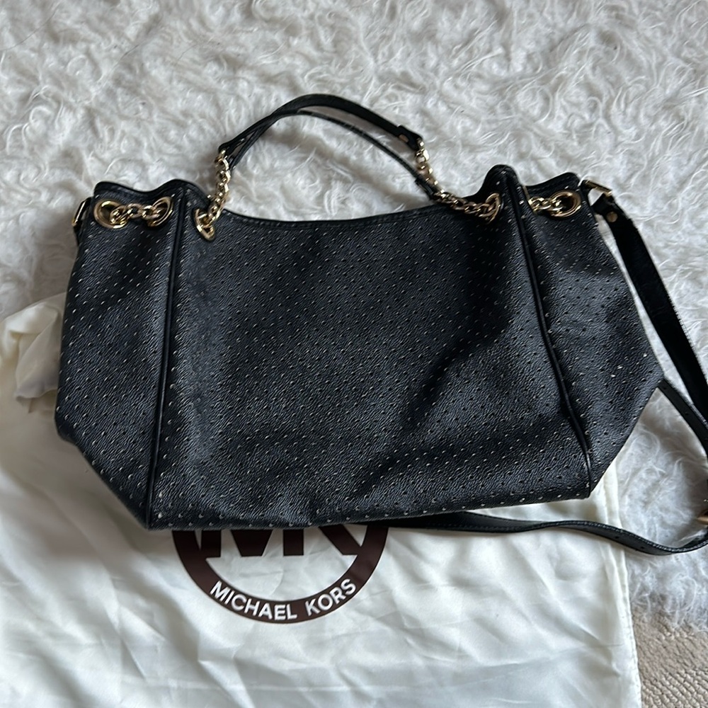 Michael Kors Perforated Satchel Bag